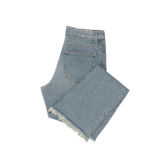 Free People Izzy Low Rise Flare Jeans Womens Size 26 Frayed Hem Denim NEW NWT - Picture 4 of 16